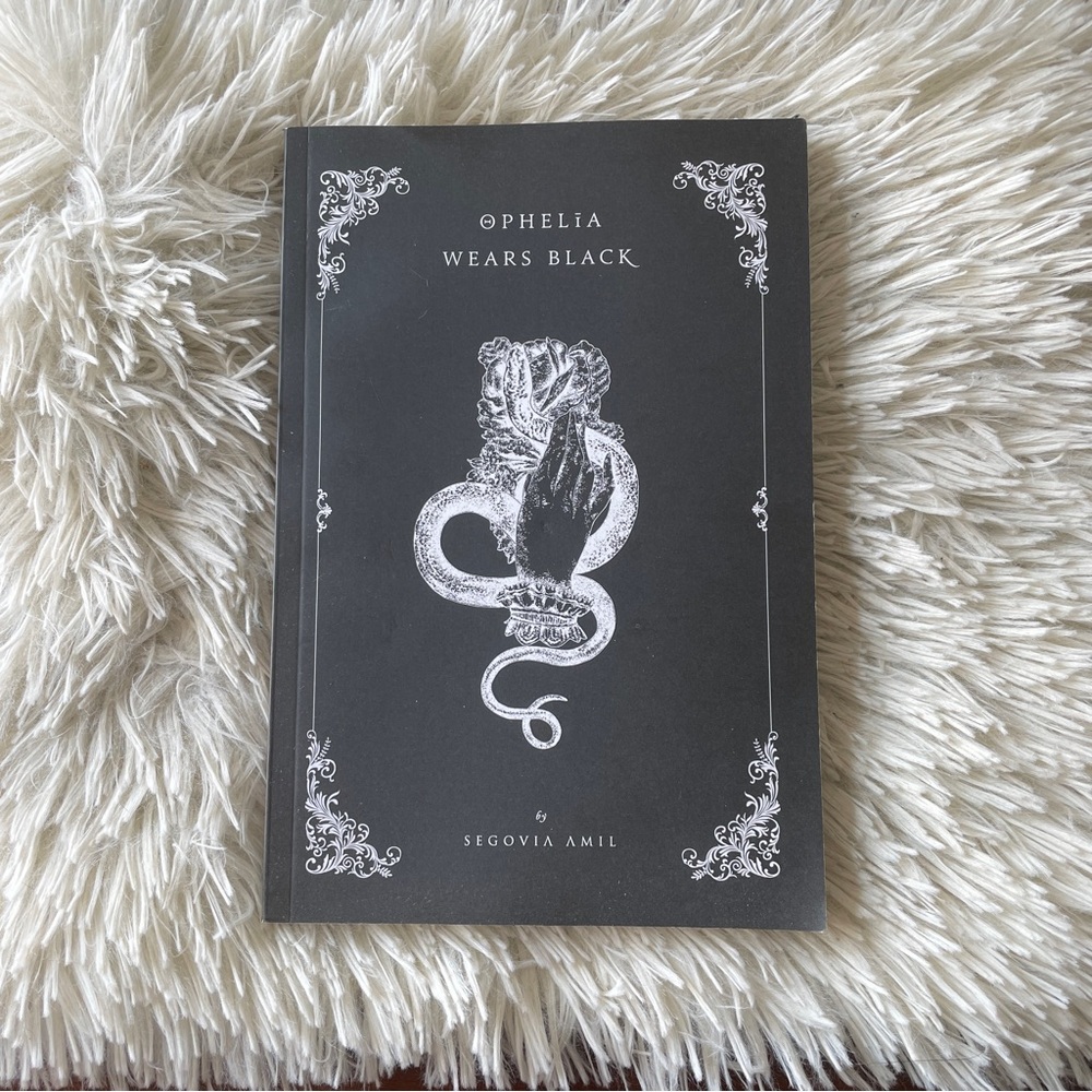 Segovia Amil Ophelia Wears Black Signed First edition paperback poetry Book